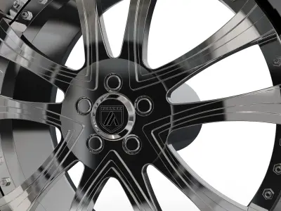 ASANTI AF159 WHEEL 3D MODEL 3D model