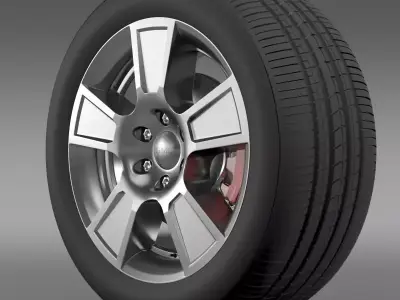 GMC Sierra Regular cab wheel 3D model