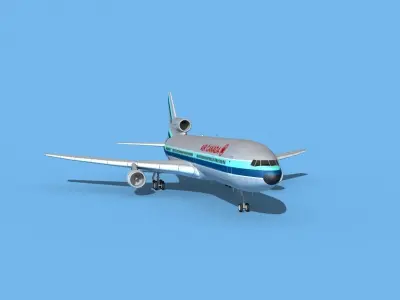 Lockheed L-1011 TriStar Air Canada 3 3D model