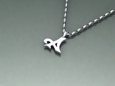 Pendant A-a1 3D print model