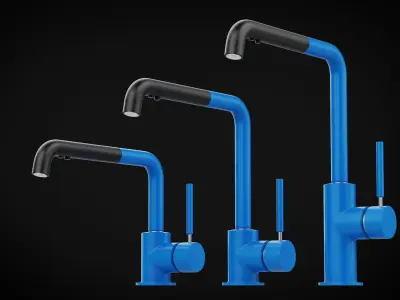 Faucet three faucets Free 3D model