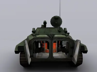 Infantry fighting vehicle Low-poly 3D model