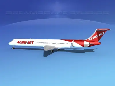 McDonnell Douglas MD-90 Aero Jet 3D model