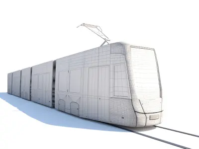 Vienna Tram Car latest model from 2019 3D model