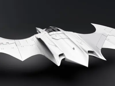 Batwing flash Scale Model 3D print model
