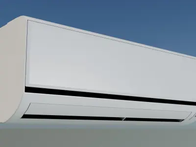 Wall Mounted Inside Conditioner Free low-poly 3D model