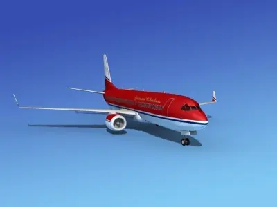 Boeing 737-800 Johnson Charter 3D model