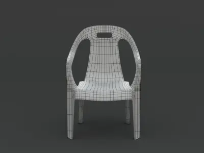 Plastic chair Free 3D model