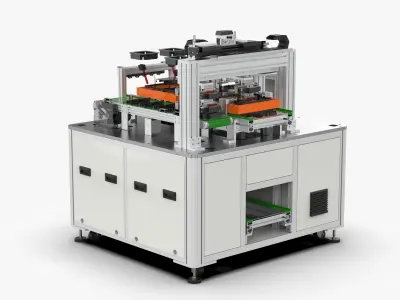 Automatic Glue Detection Stringing Machine 3D model