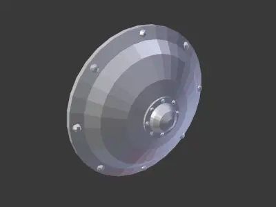 Warhammer Shield of Ptolos Low-poly 3D model