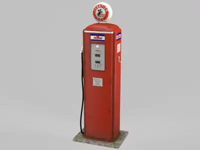 Gas Station 3D model 12