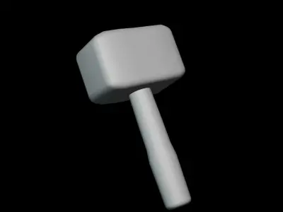 Clash of clans hammer Free low-poly 3D model