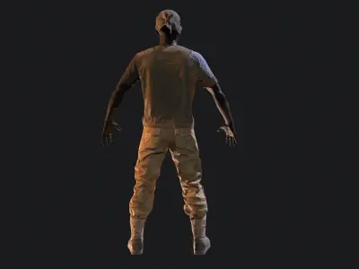 Skull armor 12 Low-poly 3D model