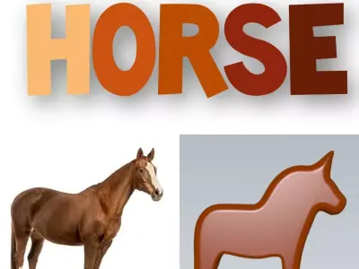 Wonderful Horse Home Decoration  And Toy 3D model