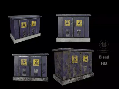  Fuse Box Low-poly 3D model