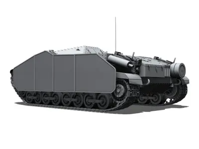 43M Zrinyi II - Hungarian Assault Gun  3D model