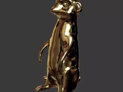 Meerkat golden Free 3D model