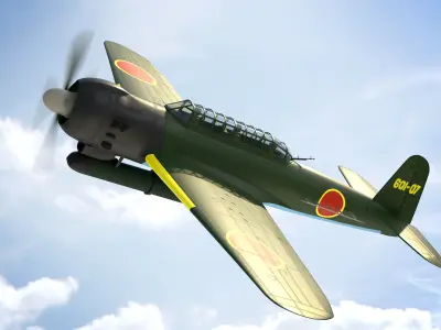 Nakajima B6N Tenzan - very simple model 3D model