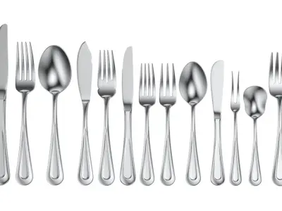 Classic Cutlery 17 Pieces COLLECTION 3D model