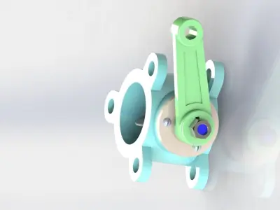 Butterfly Valve 3D model