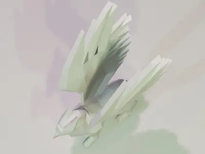 griffon eagle Low-poly 3D model