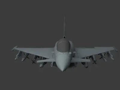 Fighter Jet 3D Model Low-poly 3D model