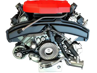 V8 Car Engine 3D Model 3D model