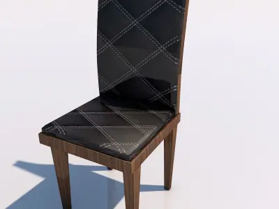 Chair modern dining Low-poly 3D model