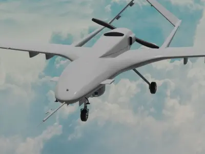 Bayraktar TB2 3D model