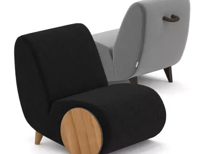 Rapide Lounge Chair by Borg 3D model