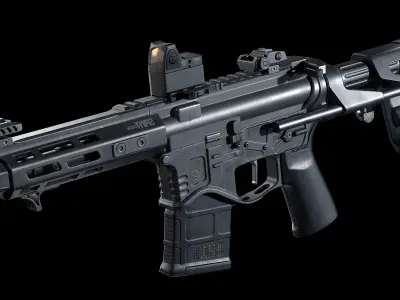 Springfield Armory Saint edge PDW ar15 pistol Low-poly 3D model