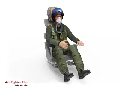 Jet Fighter Pilot 3D model