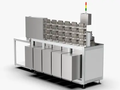 Automatic Wafer Oil Tank Sorting Machine 3D model