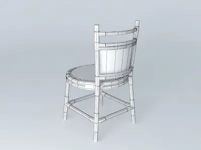 Rotan Chair 3 Free 3D model