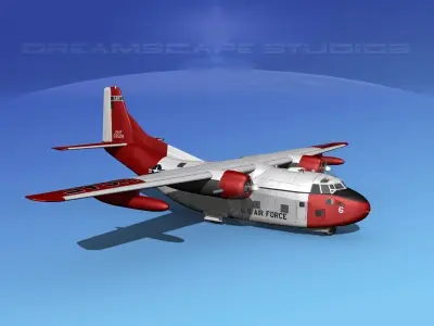 Fairchild C-123B Provider USAF Alaska 3D model