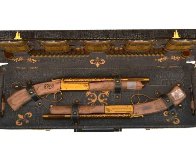 Relax set steampunk gun case 3D model