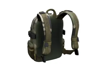Military Tactical Backpack Gear Bag 04 3D model