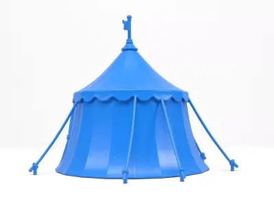 Ancient military tent 3D print model