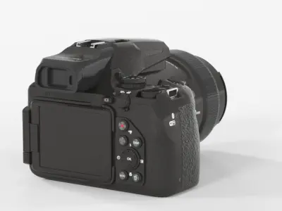 Nikon Coolpix P1000 Appareil Photo Bridge Low-poly 3D model