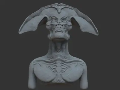 NLO bust 3D model