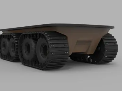 Argo platform 8x8 with 4 tracks 3D model