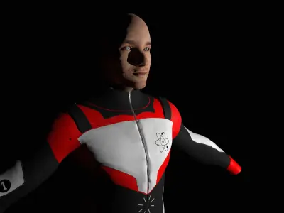 MOTOR RIDER Low-poly 3D model