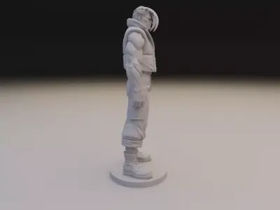 Charlie Nash Street Fighter Statue - Alpha Military Hero 3D print model