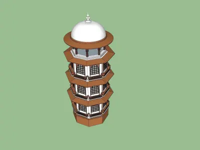 indian minar tower 3d modal 3D model