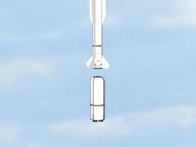 RIM-174 Standard SM-6 missile 3D model