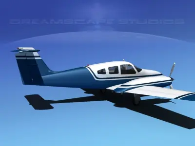 Piper PA-44-180 Seminole V01 3D model