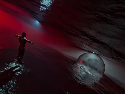 Sci-fi Outer Space 3D model