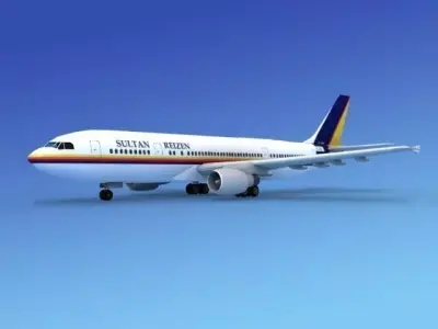 Airbus A300 Sultan Reizen 3D model