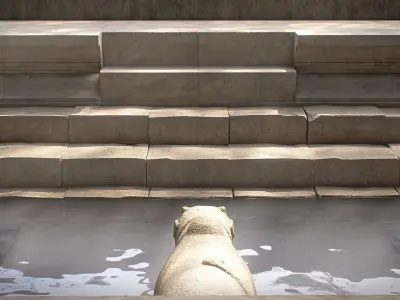 Old Temple - Modular Asset Low-poly 3D model