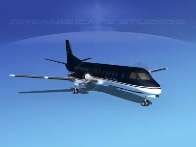 SAAB 2000 Liberty Air Charter 3D model